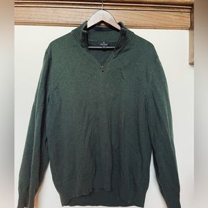 Brooks Brothers XXL 1/4 Zip Pullover Sweater Hunter Green
